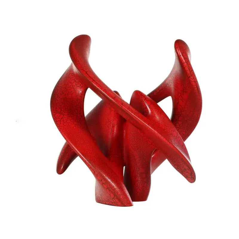 Sculpture Abstraite Union Rouge