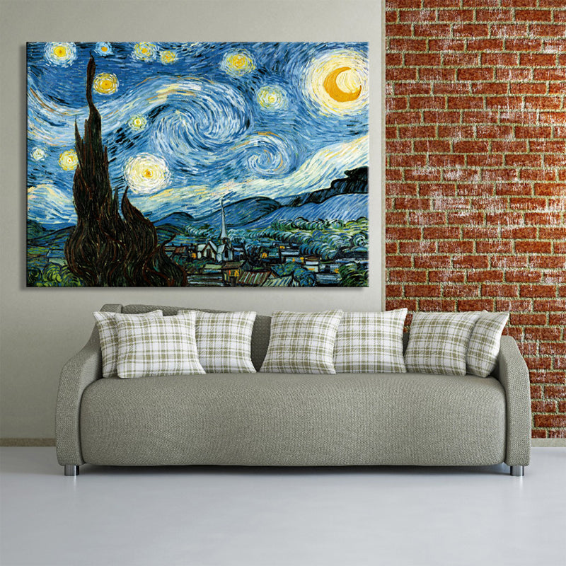 Tableau Paysage: LA NUIT ÉTOILÉE De Vincent Van Gogh