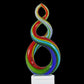 Sculpture Contemporaine  Multicolore de Verre