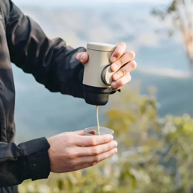 Cafetière Portable avec Adaptateur pour Capsules