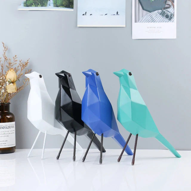 Oiseau resine origami