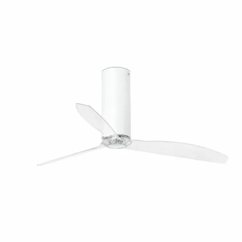 Ventilateur de Plafond Connecté avec Éclairage et Wifi Blanc Mat