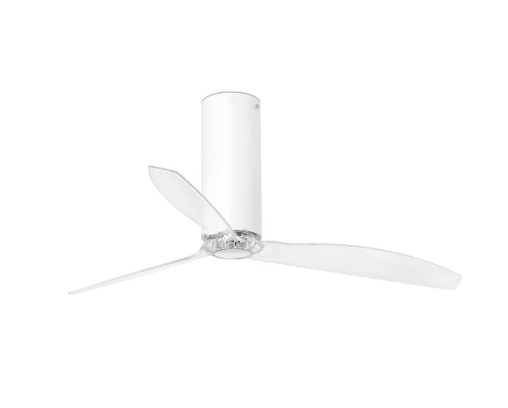 Ventilateur de Plafond Connecté avec Éclairage et Wifi Blanc Mat