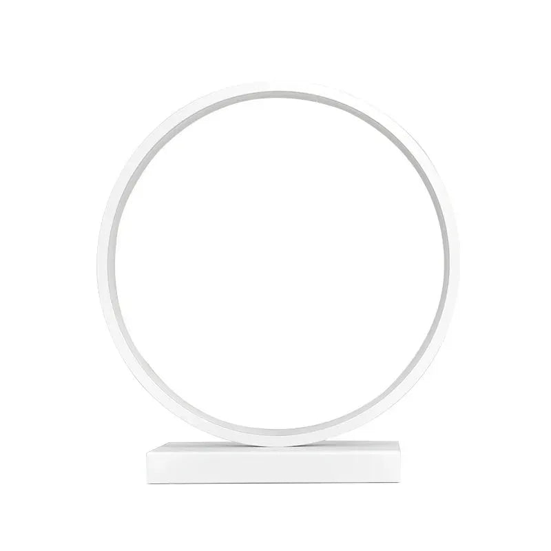 Lampe de table de chevet LED circulaire