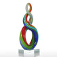 Sculpture Contemporaine  Multicolore de Verre