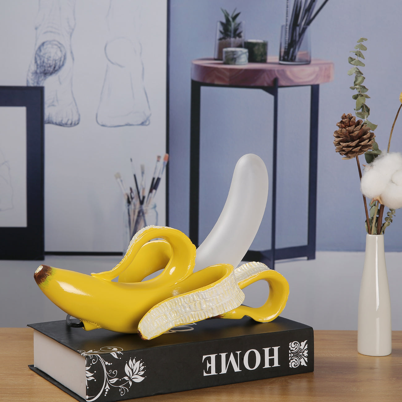 Lampe de table banane