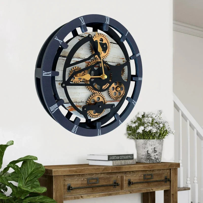 Horloge de Cheminée Ronde 16” Beige Désert