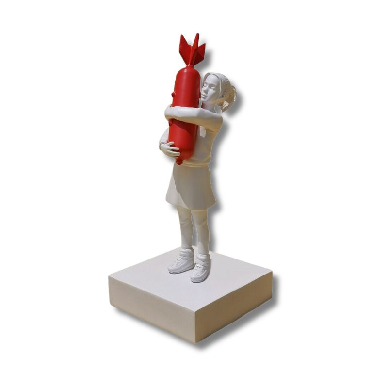 Sculpture Contemporaine  Statue Bomb Love Banksy