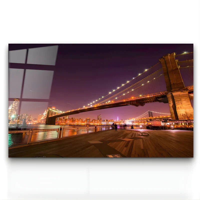 Tableau Paysage: Pont de nuit NY