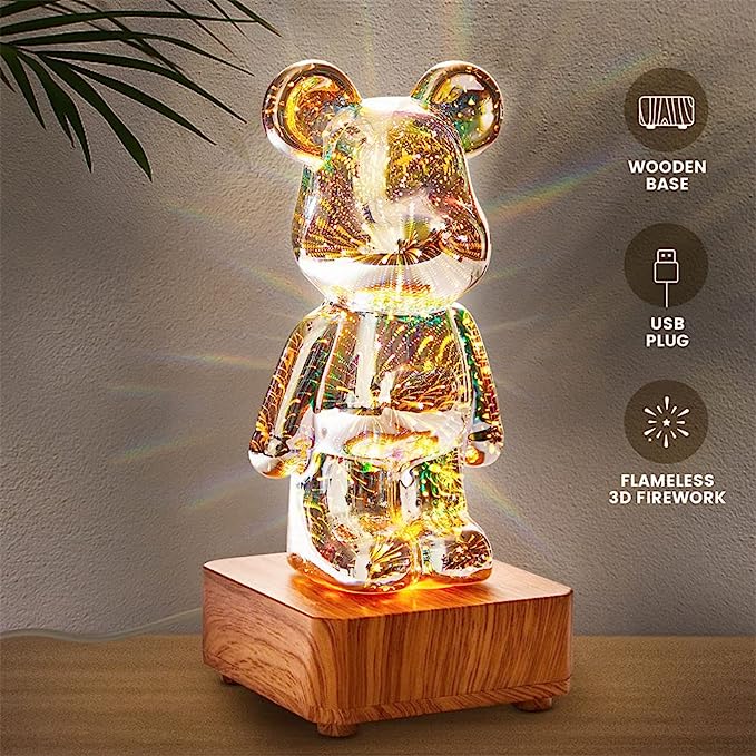 Lampe ours scintillant