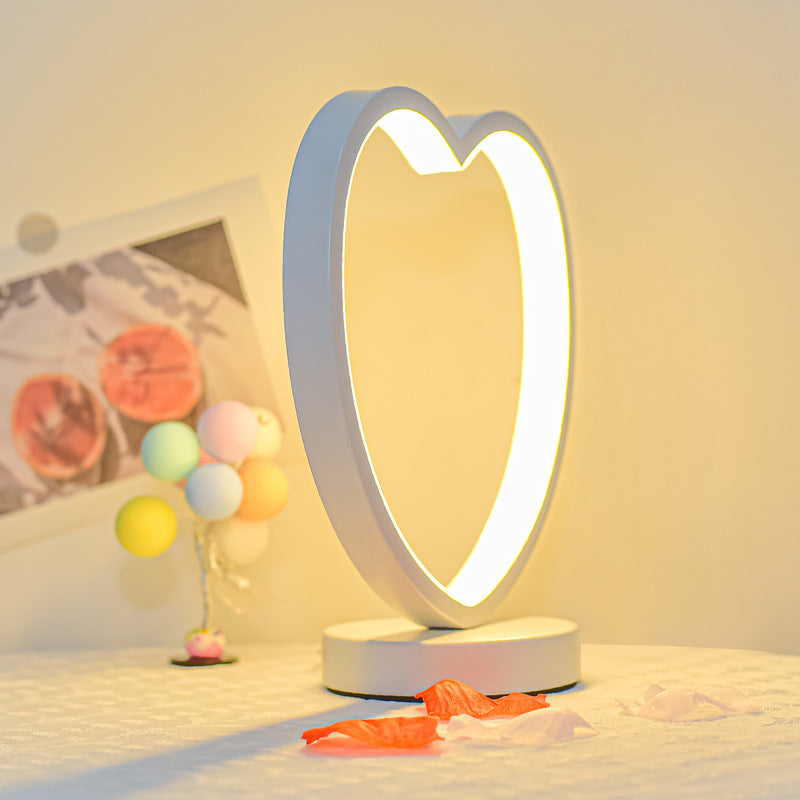 Lampe de table de chevet LED circulaire