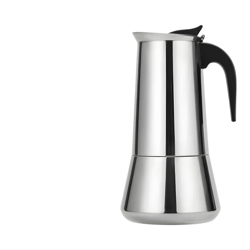 Cafetière Italienne 12 Tasses en Acier Inoxydable