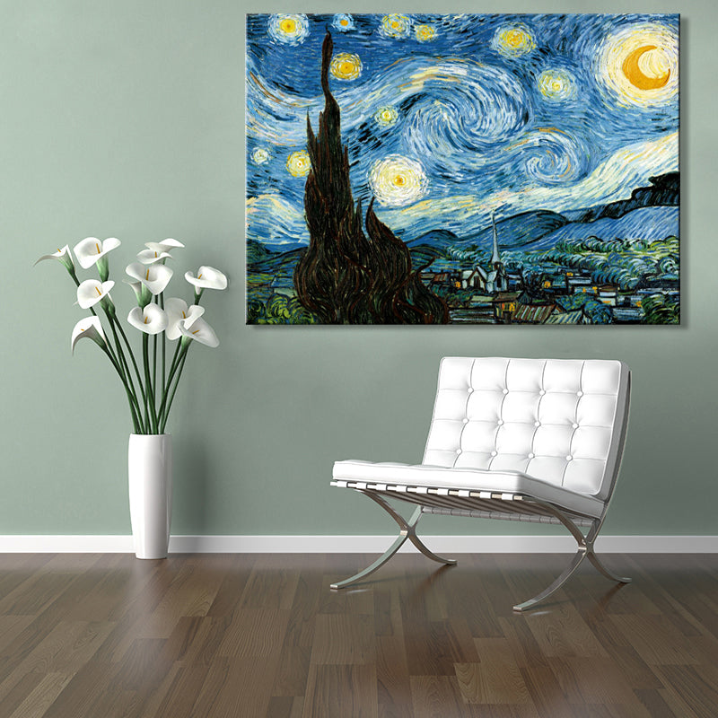 Tableau Paysage: LA NUIT ÉTOILÉE De Vincent Van Gogh