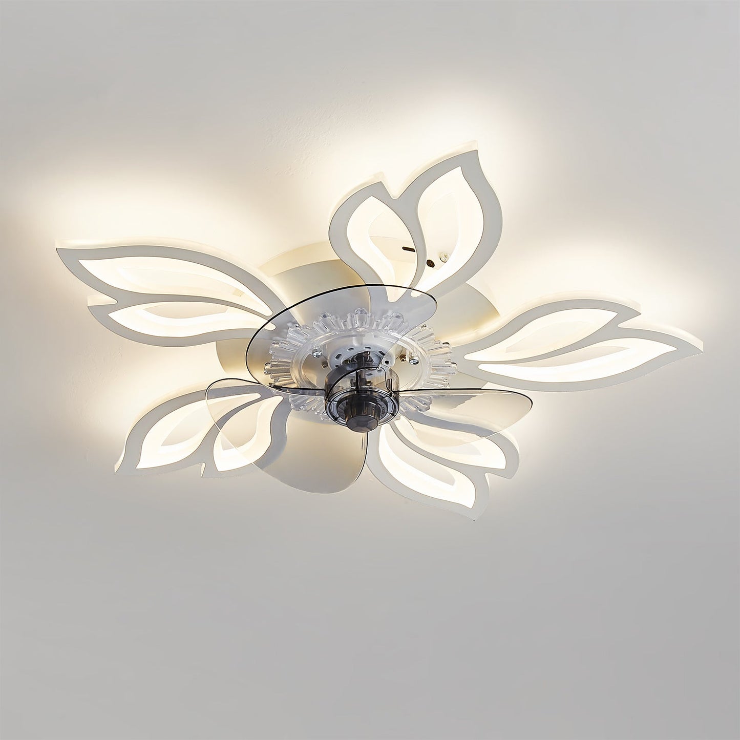 Ventilateur de plafond moderne en forme de fleur