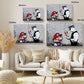 Tableau Personnage: Mario Banksy