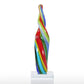 Sculpture Contemporaine  Multicolore de Verre