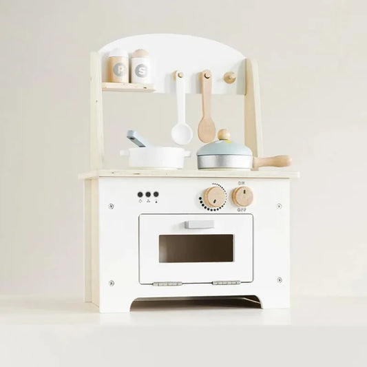 Mini Cuisine en Bois Enfant avec 8 Accessoires