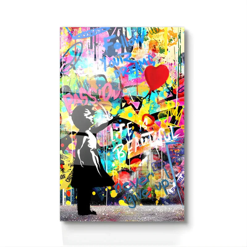 Tableau Objet: Graffitis de Banksy