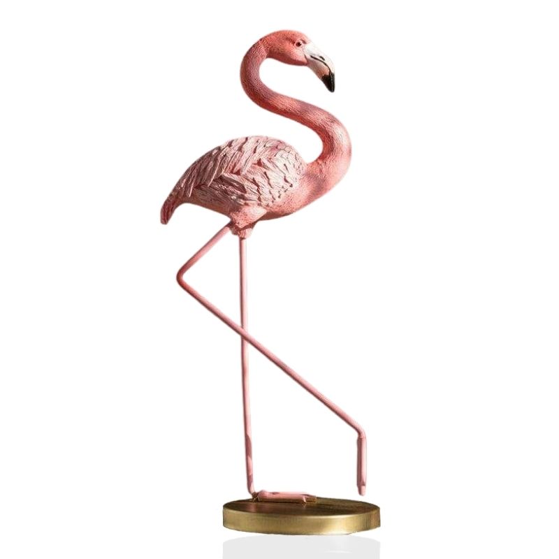 Statue Flamant Rose