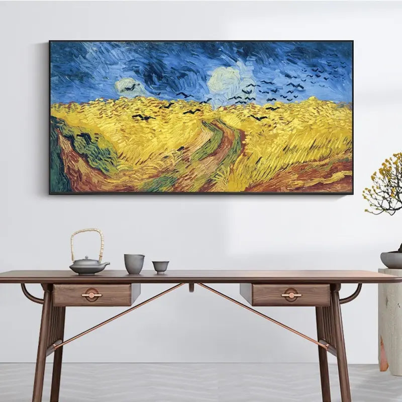 Tableau Paysage: CHAMPS DE BLÉ Par Vincent Van Gogh