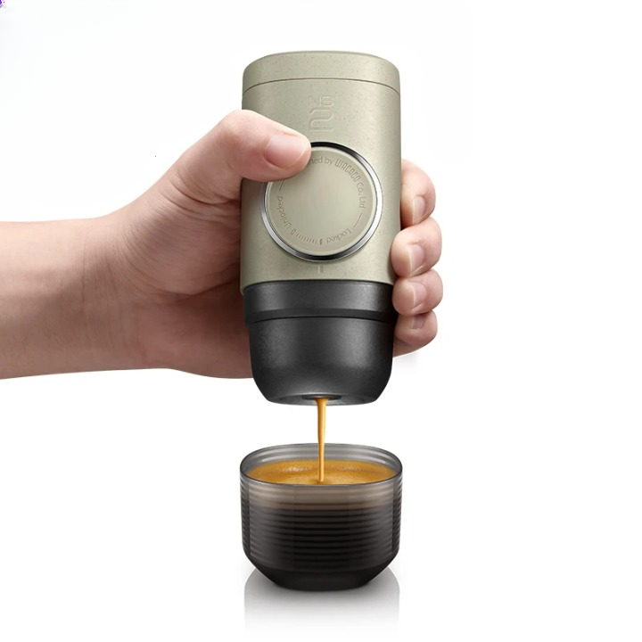 Cafetière Portable avec Adaptateur pour Capsules