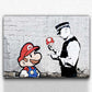 Tableau Personnage: Mario Banksy