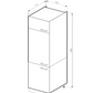 Armoire pour Frigo Blanc Brillant