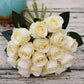 Bouquet de Rose Mariage Blanc Crème