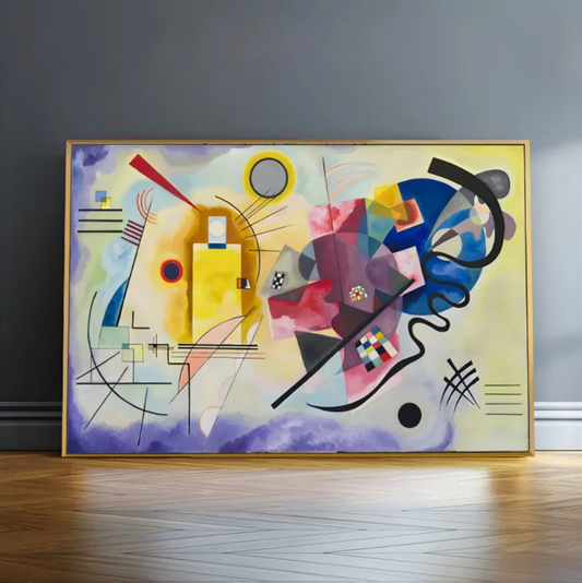 Tableau Objet: JAUNE ROUGE BLEU Par Wassily Kandinsky