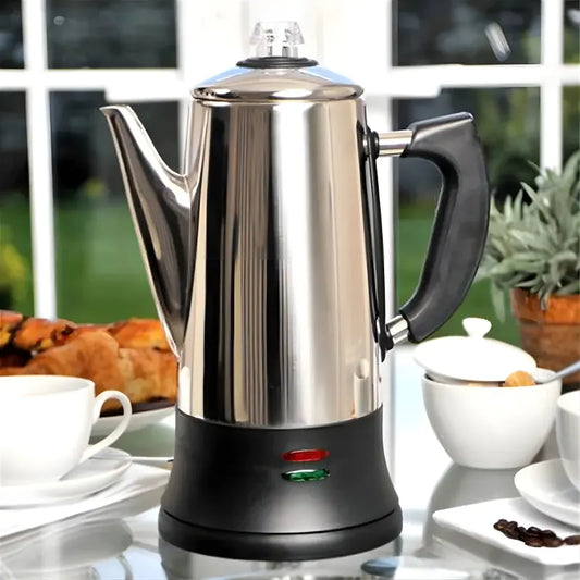 Cafetière Moka Ergonomique en Acier Inoxydable