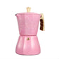 Cafetière Rose Design avec Poignée Ergonomique