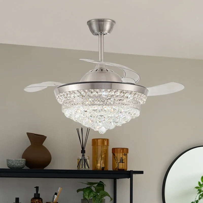 Ventilateur de plafond LED 3 couleurs avec finition bronze