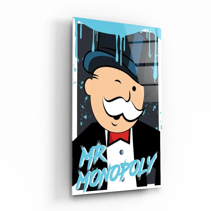 Tableau Personnage: Monsieur Monopoly Bleu