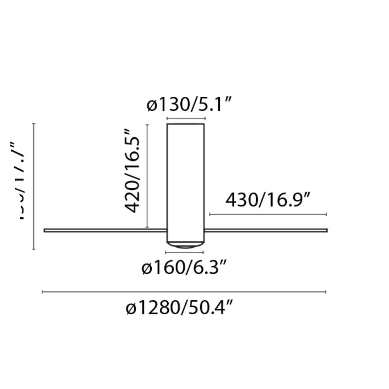 Ventilateur de Plafond Connecté avec Éclairage et Wifi Blanc Mat