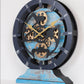 Horloge de Cheminée Ronde 16” Bleu Océan