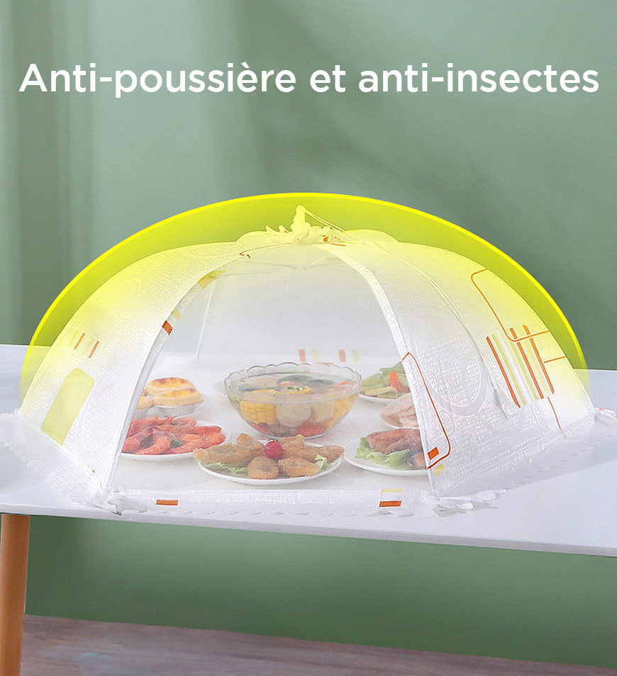 Lot de 2 Couvercles Alimentaires Pliables en Maille