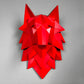 Sculpture Murale Design Tête de Loup Origami