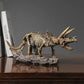 Sculpture Moderne Statue Triceratops Squelette