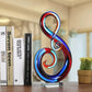 Sculpture Moderne Verre Multicolore Design