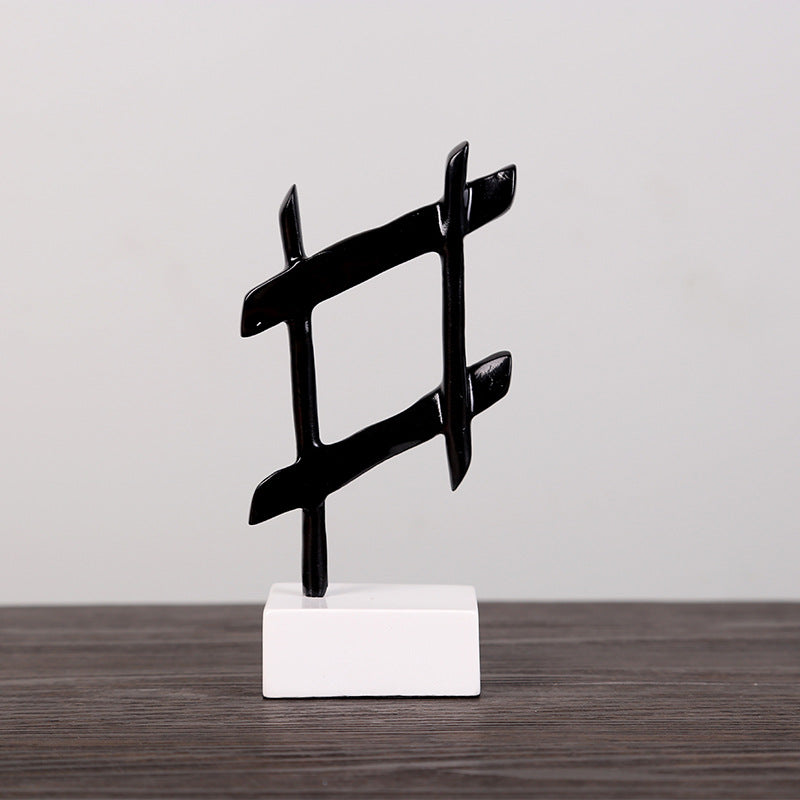 Sculpture Contemporaine Note de Musique Design