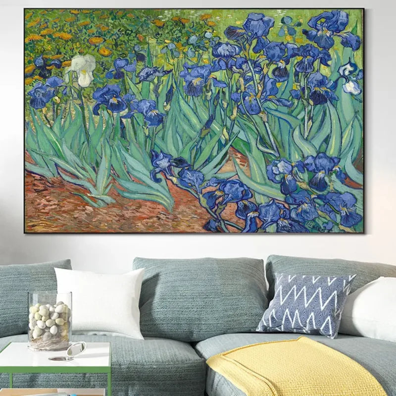 Tableau Paysage: IRIS De Vincent Van Gogh