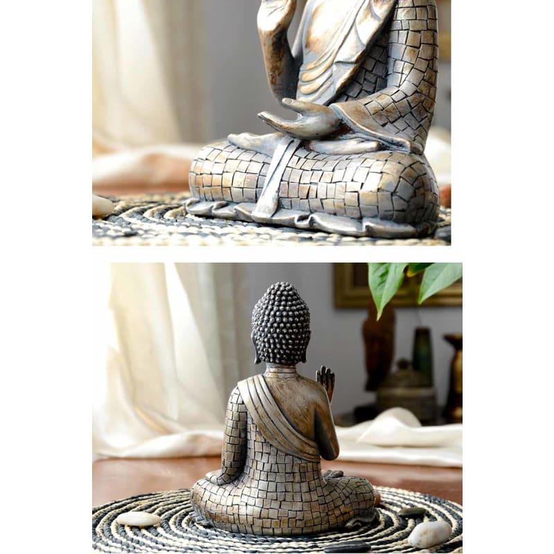 Sculpture Moderne Statue Bouddha Assis