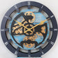 Horloge de Cheminée Ronde 16” Bleu Océan