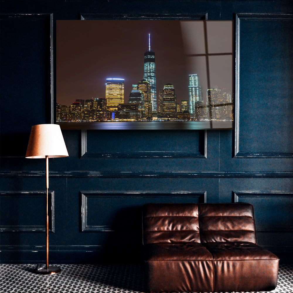 Tableau Paysage: New York la nuit