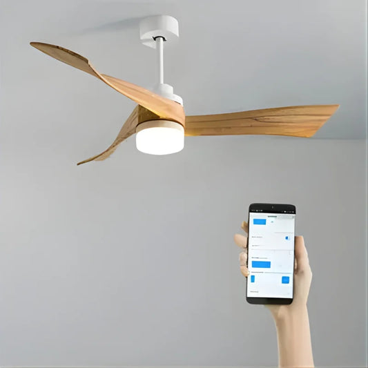 Ventilateur de Plafond Connecté avec Éclairage et Wifi