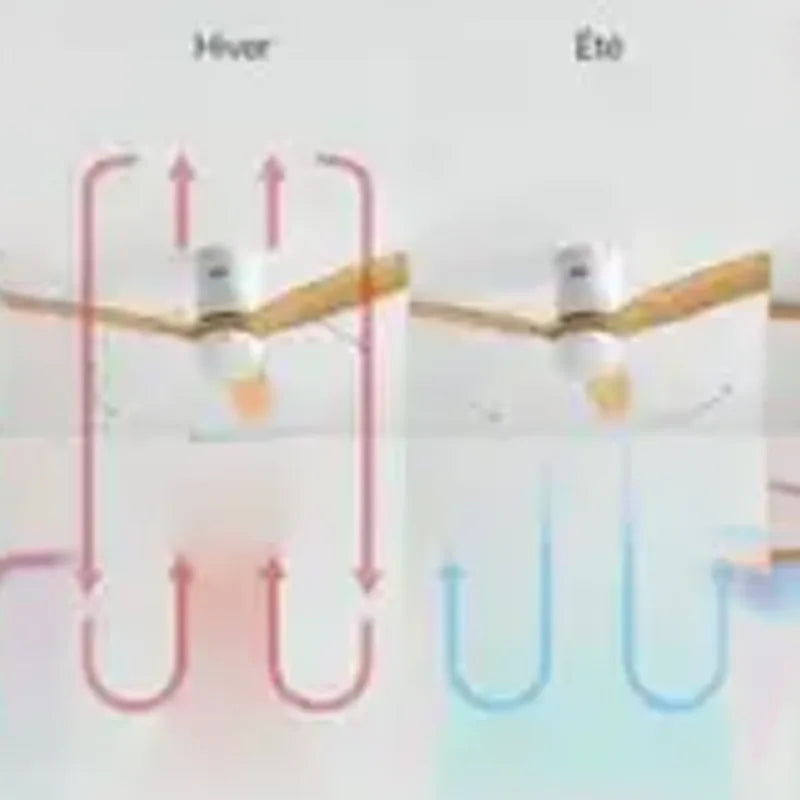 Ventilateur de Plafond Connecté avec Éclairage et Wifi