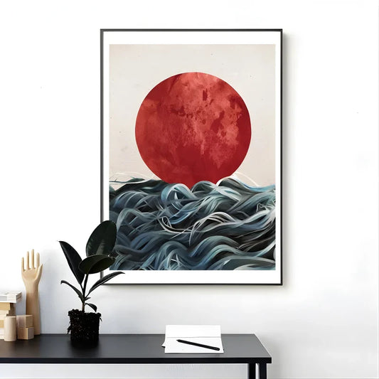 Tableau Paysage: LEVER DU SOLEIL JAPONAIS