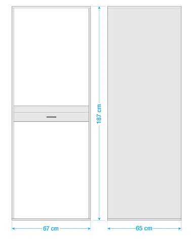 Armoire pour Machine à Laver Blanc