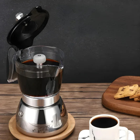 Cafetière Ancienne et Élégante en Acier Inoxydable