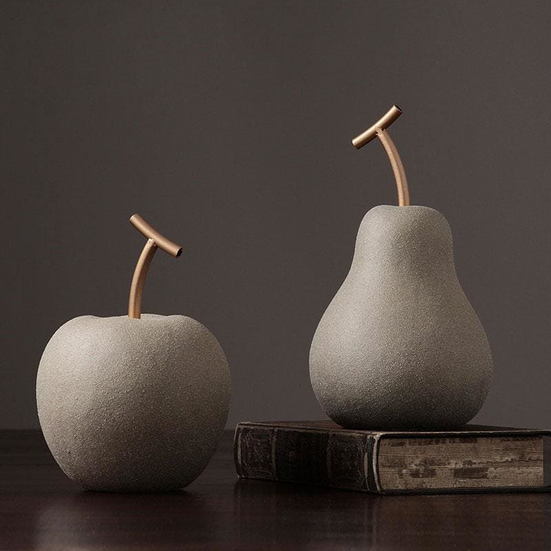 Sculpture Moderne Pomme & Poire Design